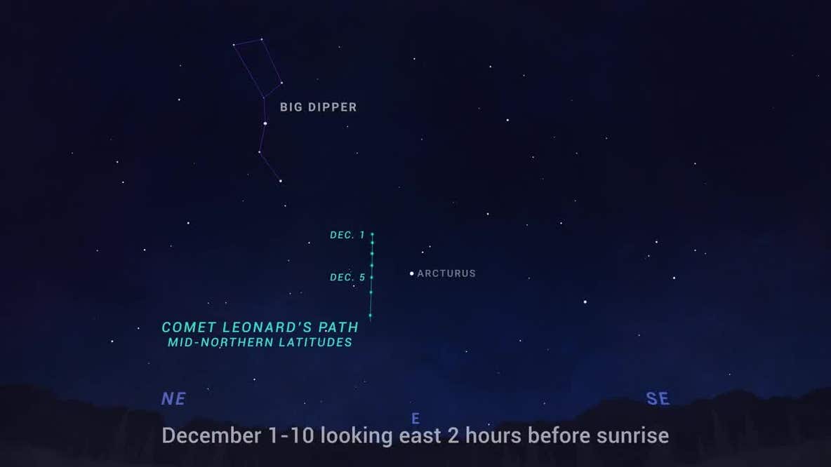 How to see the comet, Leonard, as it passes Earth